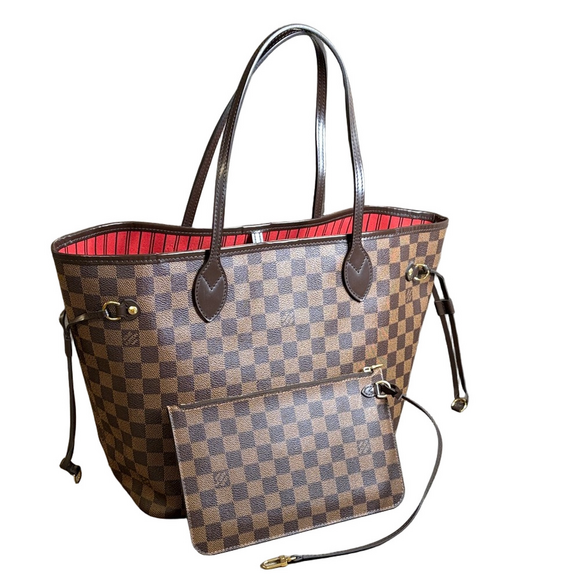 Louis Vuitton Handbags - Louis Vuitton Neverfull MM Damier Ebene Tote Bag Preloved Microchipped Authentic